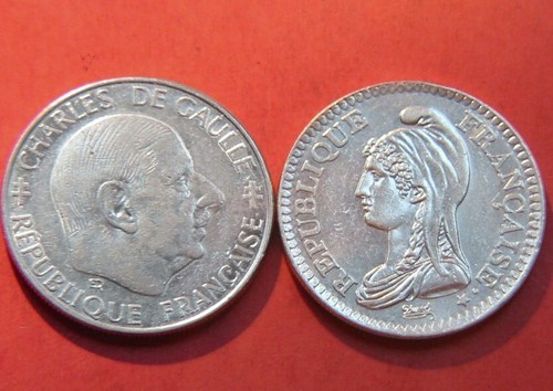 Lot pièces 1 franc - 2,