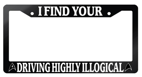 Glossy black license frame - license,