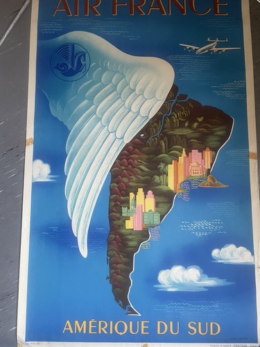 Affiche original ancienne air - affiche,