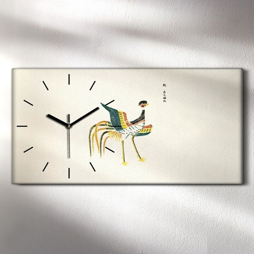Horloge murale sur toile 60x30