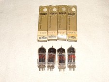 4 x 6CS7 Sylvania Tubes*Black