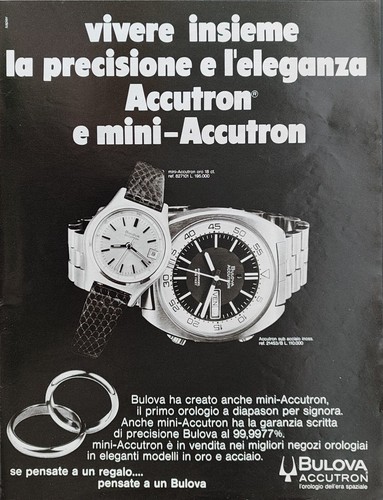 Bulova publicité 1972 - bulova,