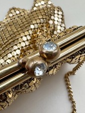 Minaudière sac pochette dorée vintage