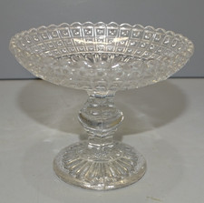 -JOLIE COUPELLE BAGUIER ou COMPOTIER MINIATURE VERRE Moulé marqué GR VITRINE  D