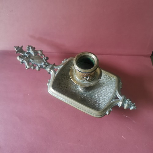 Ancien bougeoir bronze - en,