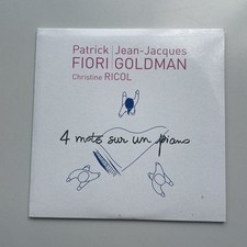 Fiori, Jean-Jacques Goldman, Ricol – 4 Mots Sur Un Piano CD SINGLE 2007