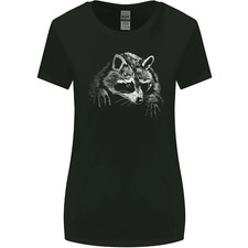 Un Raton Laveur Avec Un Cache-Oeil T-Shirt Femme Coupe Large