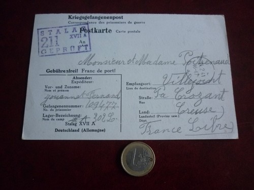 Cpa carte prisonnier - 23, /