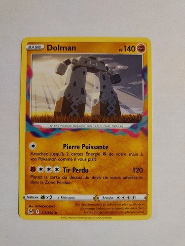 Carte pokemon dolman 111 - carte,