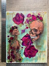 Œuvre unique signée – Art ésotérique symbolique – Encres, Posca, peinture mixte