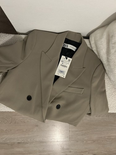 Zara blazer femme - beige, uni