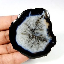 Tranche noire naturelle agate