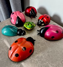 Lot ancien de 6 insectes et