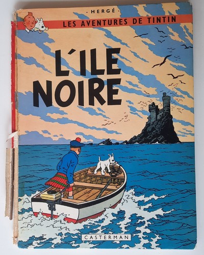 Tintin île noire b39 - tintin, l'île