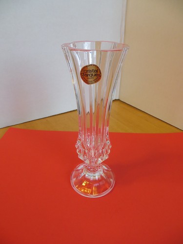 Crystal vase tall - vase, 7”