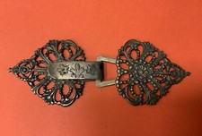 Magnifique Attache De Cape En Argent