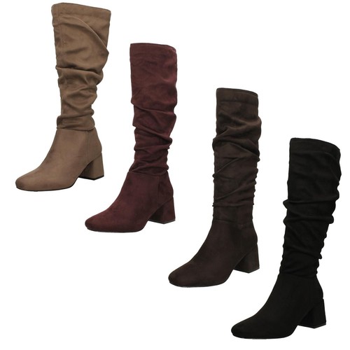 Bottes talon ruchées - À,