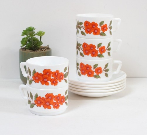Tasses café arcopal - arcopal, 70s