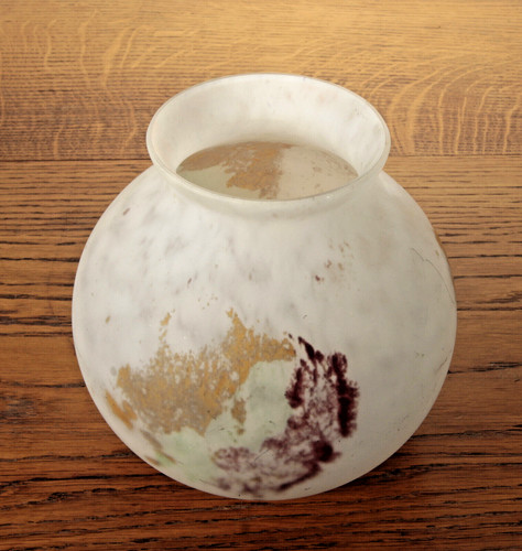 Vase ancien pâte verre - vase,