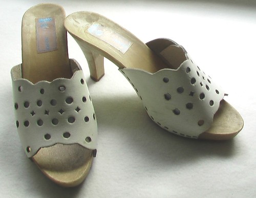 Sabots talons hauts cuir - sabots,