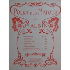 ALBIN Joseph Polka des Matous Mandoline Mandole Guitare Piano
