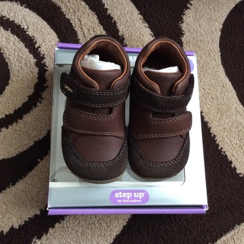 Bottes cuir chocolat bobux - cuir,