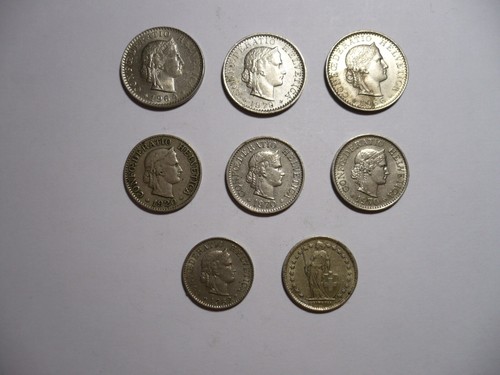Pièces monnaie suisse - 8,