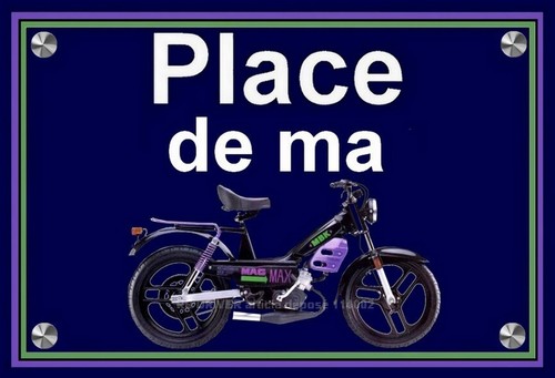 Plaque place mbk - place, mag