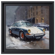 La Porsche l'hiver à New-York