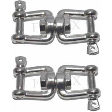 Double emerillon 6mm inox - 6mm,