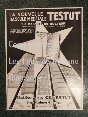 Balance medicale testut 1930 - medicale,