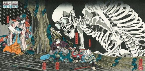 Triptyque estampes japonaises - triptyque,
