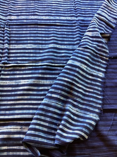 Tissu ancien impression main - impression,