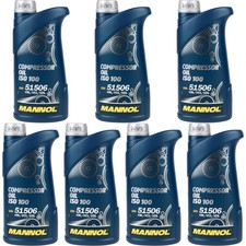 7X1 Litres Original MANNOL Huile De Compresseur ISO 100