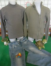 lot 8 vêtements enfant 12 ans fille,coupe vent,sweat,veste,jean,t-shirt,gilet ..