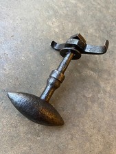 Ancienne poignée de porte en fer forgé,serrure ferrure penture heurtoir targette