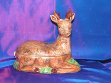 BICHE  en   BARBOTINE    signée MICHEL CAUGANT   environ 1970