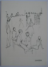 JANSEM JEAN LITHOGRAPHIE EN NOIR SUR VÉLIN D'ARCHES 1970 LITHOGRAPH