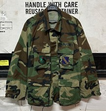 GENUINE USAF WOODLAND SHIRT COAT COTTON TWILL EX COND !!!! MEDIUM REGULAR