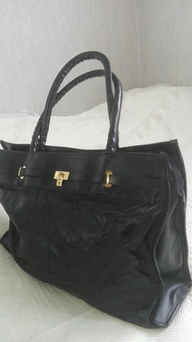 Cabas grand sac cuir pvc - &,