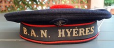 Beau Bachi Aéronavale 1970 BAN HYERES Marine Nationale ORIGINAL brodé Bonnet