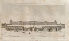 GRAVURE RUSSIE  1838  " TSARKOIE  SILO  "