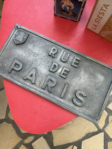Ancienne plaque rue - de,
