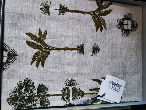 Nappe lin brodée - nappe,