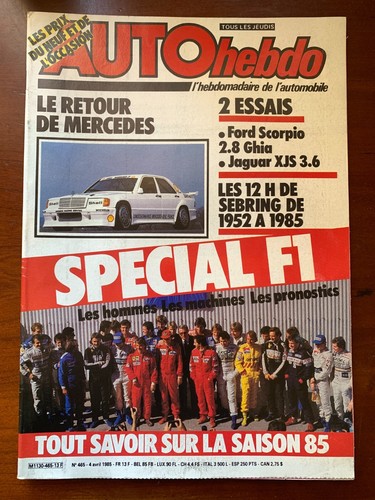 Auto hebdo 1985 essai - auto,