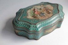 Boîte à biscuits tôle lithographiée biscuits Pernot Dijon joueur de musique (...