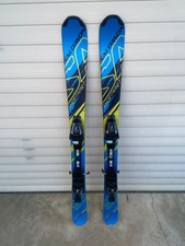 snowblades mini ski bleu SALOMON shortkart 125 cms fartés affûtés PRETS A SKIER