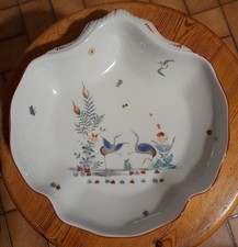Plat creux Porcelaine Limoges Décor "Kakiemon" Réplique Chantilly XVIIIe 