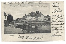 LE QUESNOY SUR DEULE LE PONT LEVIS MOBILE CARTE D OCCUPATION EN 1916