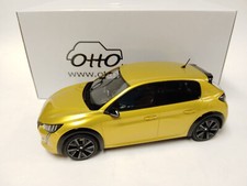 PEUGEOT 208 GT LINE FARO YELLOW 2013 OTTOMOBILE OT930 1:18 JAUNE RESINE